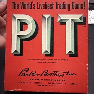 Vintage 1959 PIT Parker Brothers Complete PIT Bull & Bear Trading Card Game